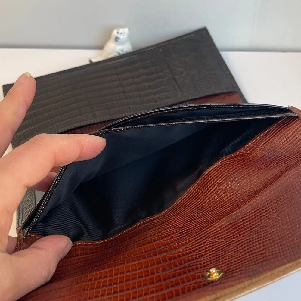 Brahmin Vintage Italian Leather Trifold Wallet
